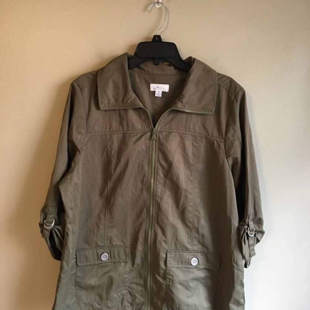 D&co active medium dark green jacket